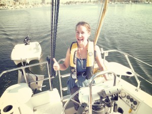 Jess at the helm