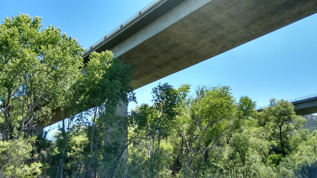 Walking under the 8 Interstate