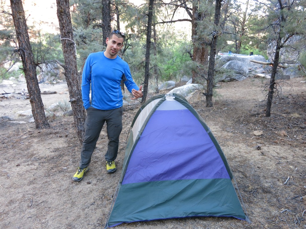 Abandoned tent Eric packed up and brought out